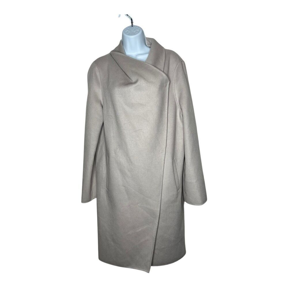 Lamarque Coat Womens Medium‎ Dressy Jacket Wool Blend Minimalist Quiet Luxury *